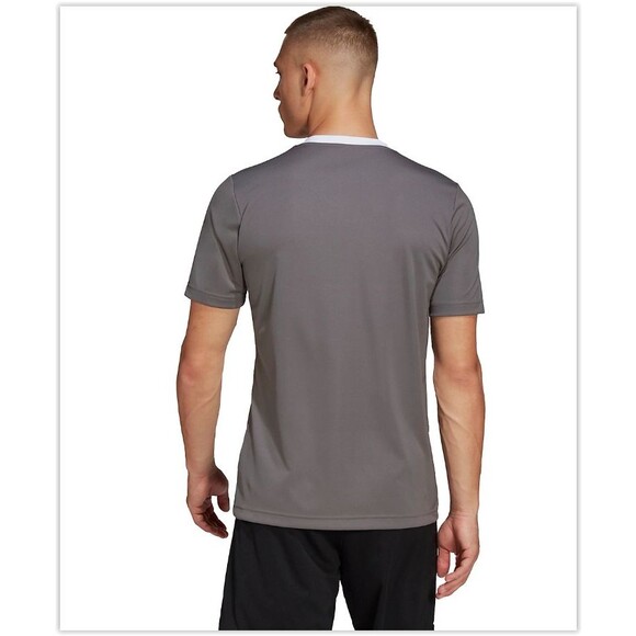 NWT SEALED adidas Entrada 22 Men's SLIM FIT Soccer Jersey HE1574 GRAY, size L - Picture 5 of 6